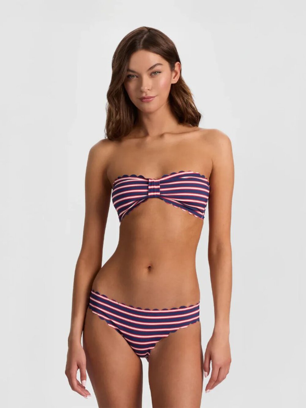 PQ Swim Teakwood Reversible Scalloped Bandeau